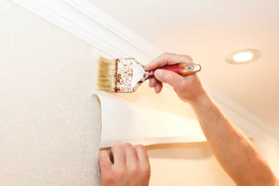 Pose de papier peint à Vœuil-et-Giget — revêtements muraux et toiles de verre